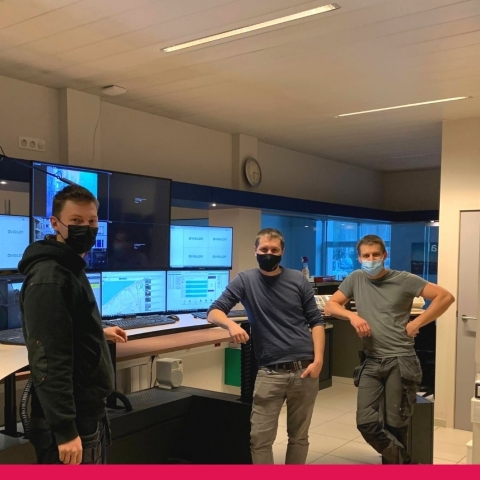 Videowall in control room Blankenberge 