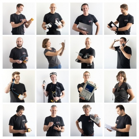 RTS team voor de camera 