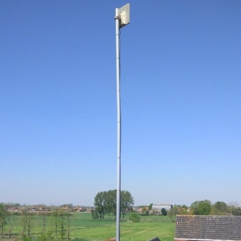 Radio link connects 2 schools 