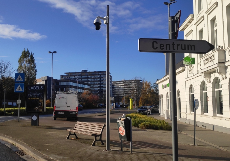 Camera in stad en gemeente 