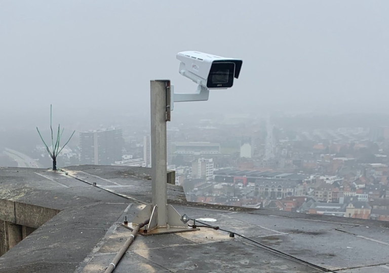 Professionele camera op hoogte